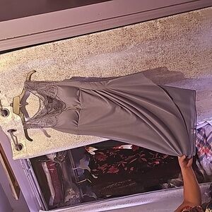 Gray dress with silver sequin